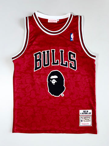 BAPE x Mitchell & Ness NBA Chicago Bulls Hardwood Classics Jersey (M)