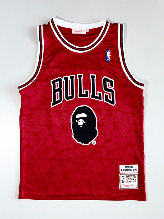 BAPE x Mitchell & Ness NBA Chicago Bulls Hardwood Classics Jersey (M)