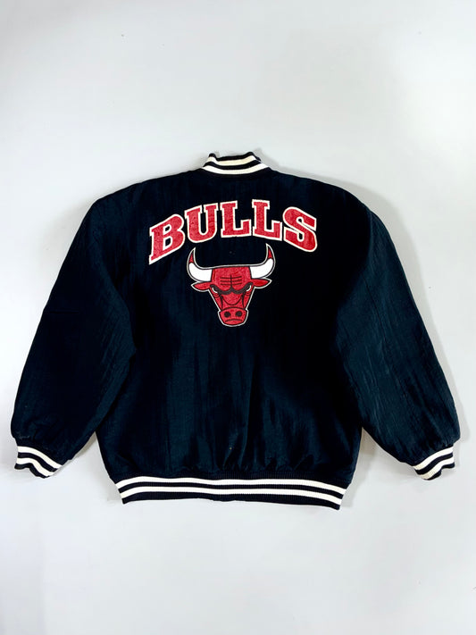 Vintage 90s Chicago Bulls NBA Satin Varsity Bomber Jacket (L)