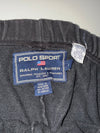Vintage 90s Polo Sport Ralph Lauren Black Side Stripe Sweatpants (W:32) (L:40)