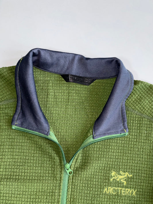 Arc’teryx Covert Waffle Fleece Quarter Zip  Olive Green (M)