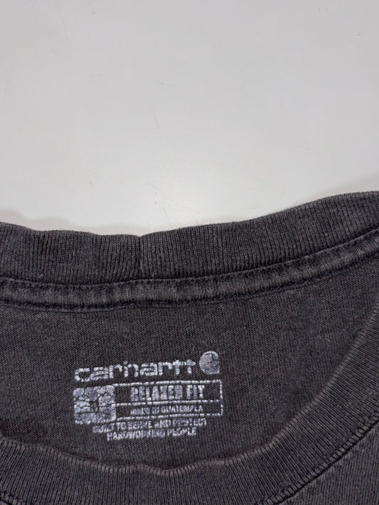 Carhartt Pocket T-Shirt  Faded Black Relaxed Fit (XL)