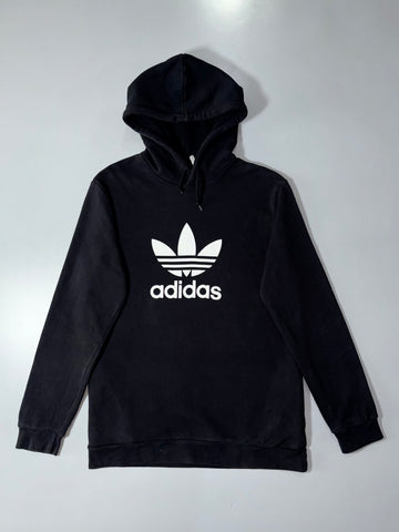 Adidas Trefoil Logo Pullover Hoodie – Black, (L)