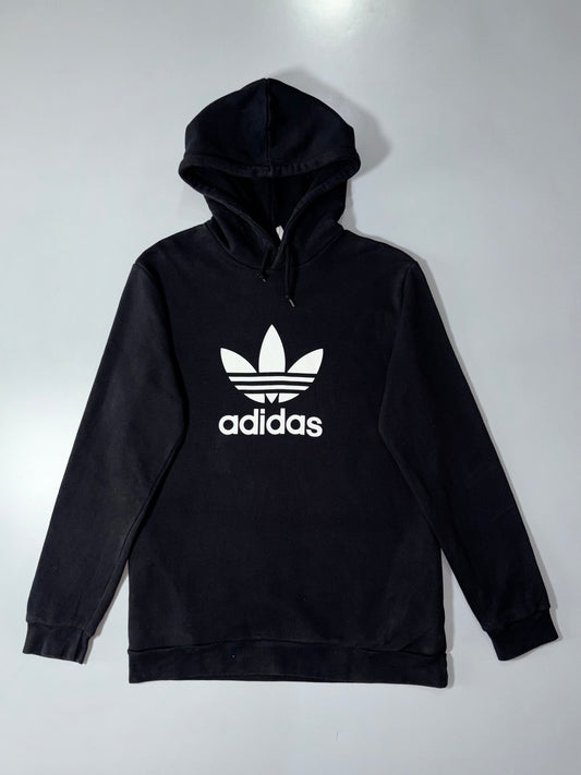 Adidas Trefoil Logo Pullover Hoodie – Black, (L)