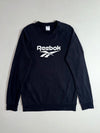 Reebok Classic | Black Vector Logo Raglan Sweatshirt (L)