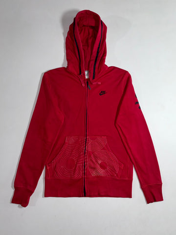 Nike Sportswear | Red Graphic Print Zip Hoodie (S)
