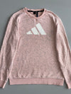Adidas | Pink Marl Logo Sweatshirt (M/L)