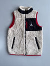 Jordan Sherpa Fleece Vest | Cream Black Red (XS)