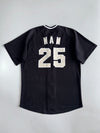 Crows #25 NAM Mesh Button-Up Baseball Jersey (L/XL)