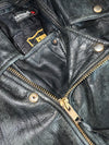 First Gear Original Genuine Leather Vintage Biker Jacket (M)