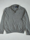 Polo Ralph Lauren Quarter-Zip Knit Sweater – Heather Grey (XL)