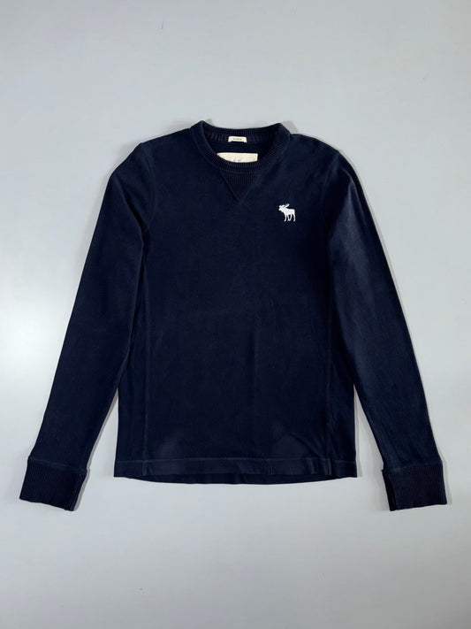 Abercrombie & Fitch Navy Muscle Fit Long Sleeve Top – Size (M)