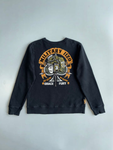 The Master | “Military Jizo” Grace & Fury Graphic Crewneck (M)