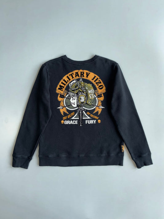 The Master | “Military Jizo” Grace & Fury Graphic Crewneck (M)