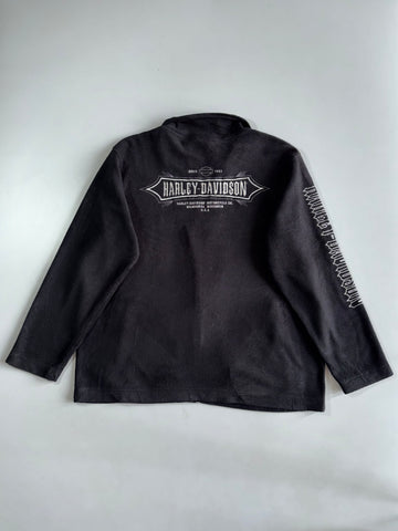 Vintage Harley-Davidson | Full-Zip Fleece Jacket | Black (2XL)