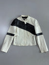 Dakota Black & White Panel Leather Jacket Women’s(XS)