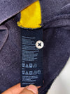 Tommy Hilfiger Striped Rugby Polo — Navy/Yellow TH Crest Patch (L)