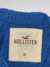 Hollister Knit V-Neck Sweater – Heather Royal Blue (M)