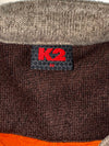 Vintage K2 Grey Orange Quarter Zip Fleece Pullover (XS)