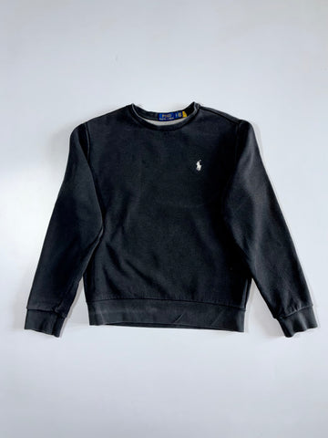 Polo Ralph Lauren Black Pony Logo Sweatshirt With QR (S)