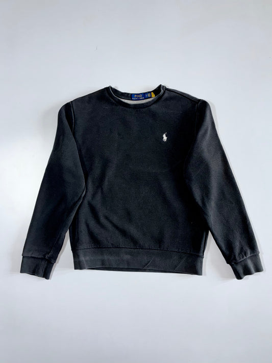 Polo Ralph Lauren Black Pony Logo Sweatshirt With QR (S)