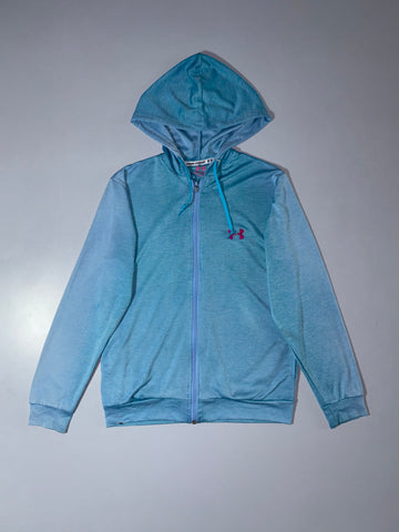 Under Armour Full Zip Hoodie – Teal Blue Heather (S)
