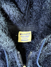 Champion Navy Sherpa Fleece Zip Hoodie (S)