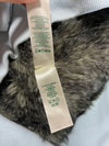 Roots Canada “73” Faux Fur-Lined Full-Zip Hoodie – Ice Blue (Fur inside) (S)
