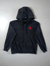 Adidas Basketball Club Derrick Rose Black Zip Hoodie Red Rose Logo (L)