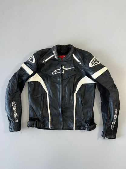 ZSuper RARE Alpinestars Stella GP Plus Riding Original Leather Jacket Padded (XS)