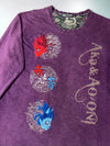 Big Train Osaka “Aka & Ao-Oni” Embroidered Long Sleeve Tee – Purple, (XL)