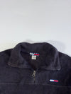 Vintage 90s Tommy Hilfiger Flag Logo Half-Zip Fleece – Navy – (M)