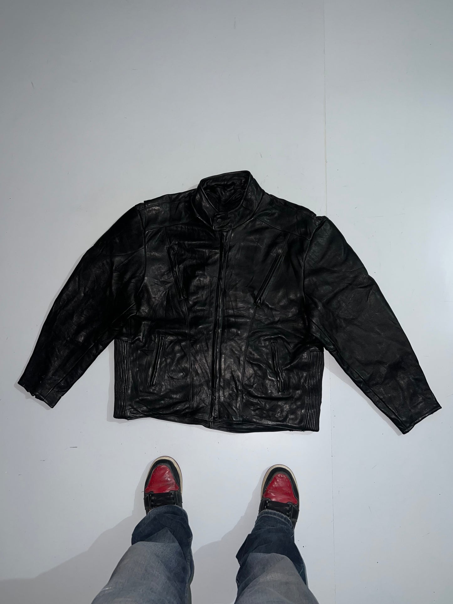 !Super Heavy Premium Original Leather Jacket (2XL) (RARE)