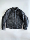 SHOO Armored Full-Grain Leather Motorcycle Jacket (Paded)(M/L)