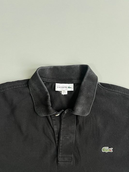 Lacoste Classic Pique Polo Faded Black Crocodile Logo T-shirt (Xl)