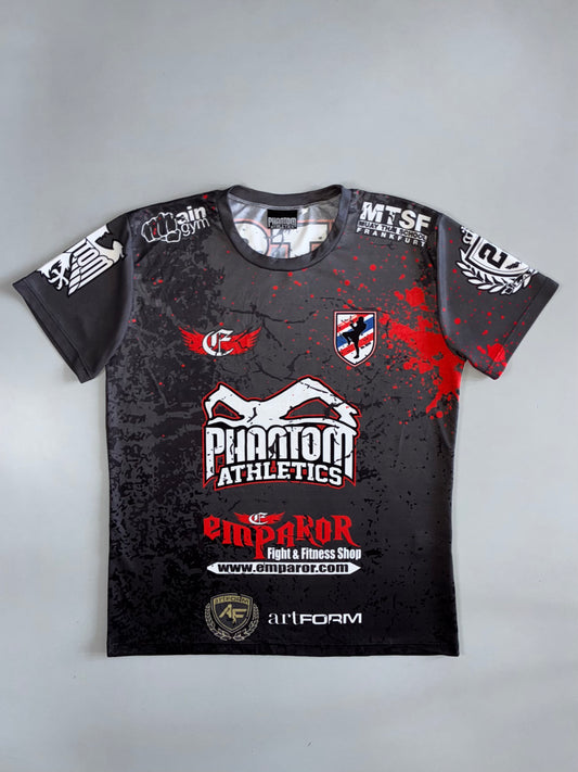 Phantom Athletics | Muay Thai Fight Jersey | Black & Red (L)