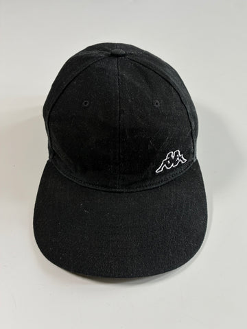 Vintage Kappa Black Embroidered Logo Cap (Adjustable)