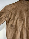 Body Equip Brown Leather Flight Bomber Jacket (M)