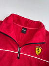 Ferrari Red Quarter-Zip Fleece with Reflective Piping (Xl)
