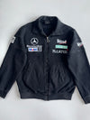 McLaren F1 x Mercedes-Benz x West | Vintage Racing Sweatshirt Jacket | Faded Black | (M)