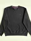 Tommy Hilfiger Flag Logo Crewneck Sweatshirt – Black (L)