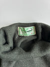 Crocodile Vintage Olive Grey Mock Neck Knit Sweater (S)