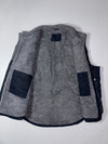 Lee Sherpa-Lined Workwear Vest — Black Fur Inside (2XL)