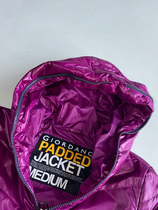 Giordano Padded Puffer Jacket  Metallic Purple (XS)
