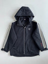 Vintage Adidas Black Hooded (Xl)