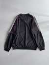 Adidas Black V-Neck Pullover Windbreaker  Silver Lined (XL)