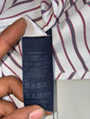 Tommy Hilfiger Custom Fit Striped Shirt with Roll-Up Sleeves(M)