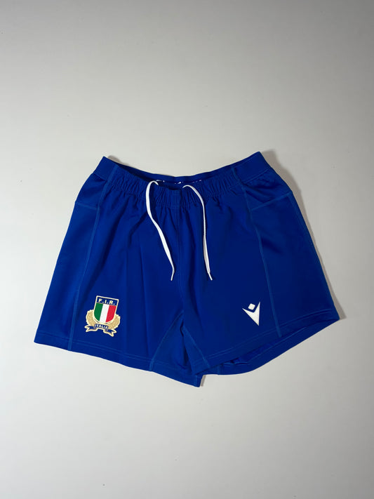 Macron Italy Rugby F.I.R. Official Shorts – Royal Blue (W:28)(L:15)