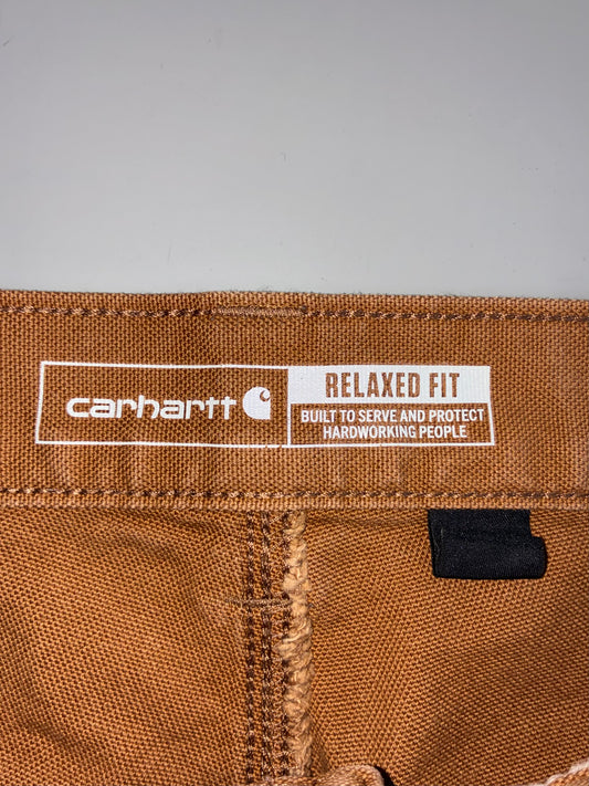 Carhartt Relaxed Fit Carpenter Duck Canvas Pants Brown (W:30) (L:40)
