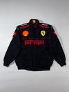 Ferrari Scuderia F1 Racing Embroidered Black Bomber Jacket (L)